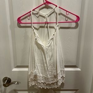 Abercrombie and Fitch White Tank Top in Size Small